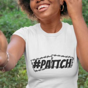 White Double Pattch Tee Shirt